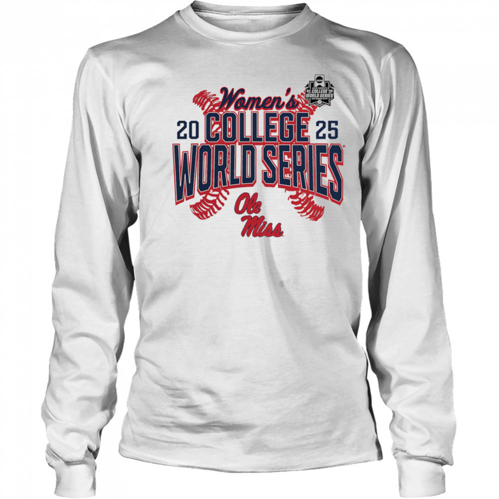 Ole Miss Rebels 2025 NCAA Softball Women’s College World Series Cut Off shirt Long Sleeved