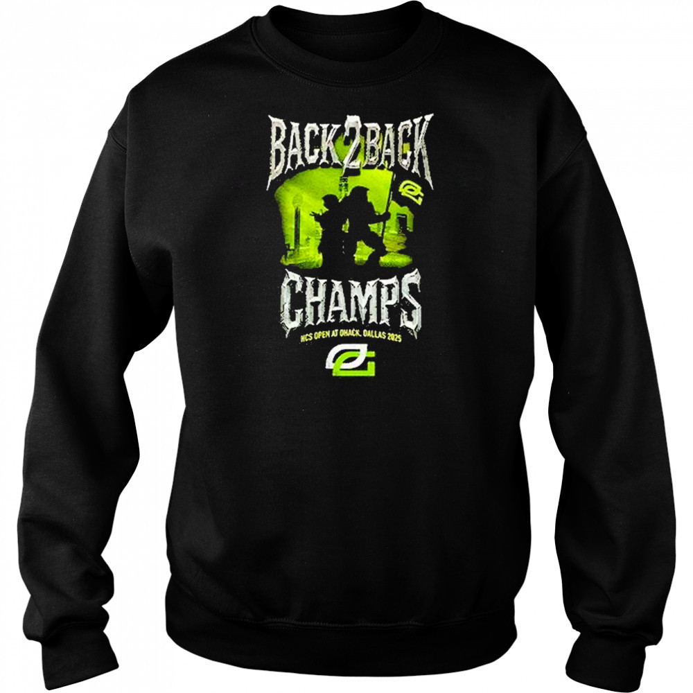 Optic Gaming Back 2 Back Champs Hcs Open At Dhack Dallas 2025 Shirt Hoodie