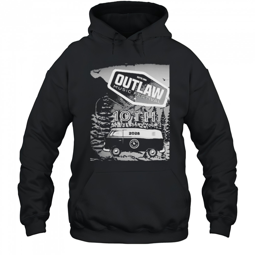 Outlaw Music Festival 10th Anniversary Tour 2025 Show At The Gorge Amphitheatre On May 25 2025 Quincy WA T shirts Hoodie