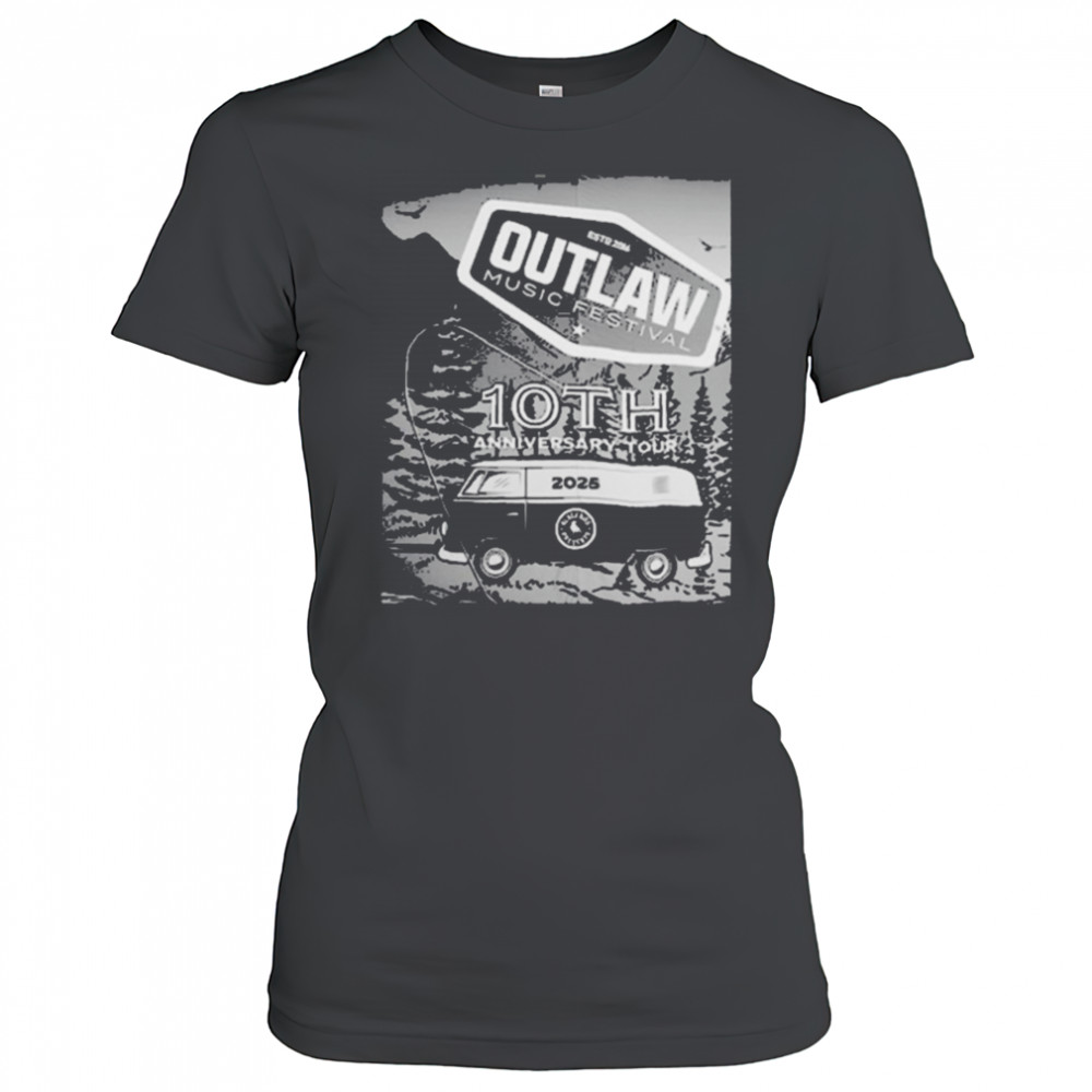 Outlaw Music Festival 10th Anniversary Tour 2025 Show At The Gorge Amphitheatre On May 25 2025 Quincy WA T shirts Women's T-shirt