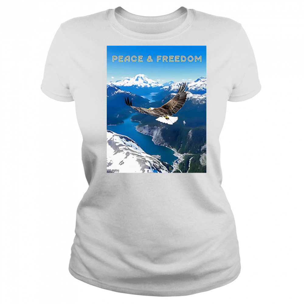 Peace and freedom eagle shirt Women's T-shirt