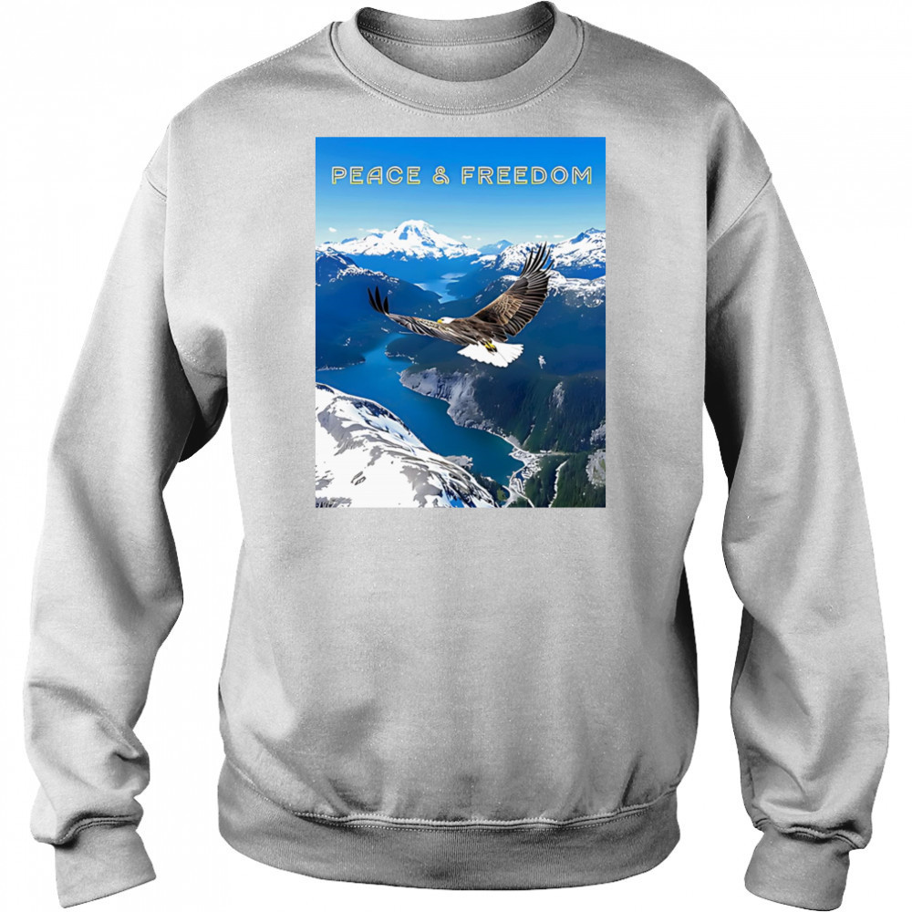 Peace and freedom eagle shirt Hoodie