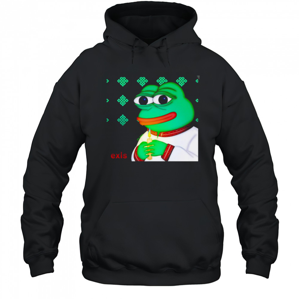Pepe wearing a traditional Ukrainian shirt Hoodie