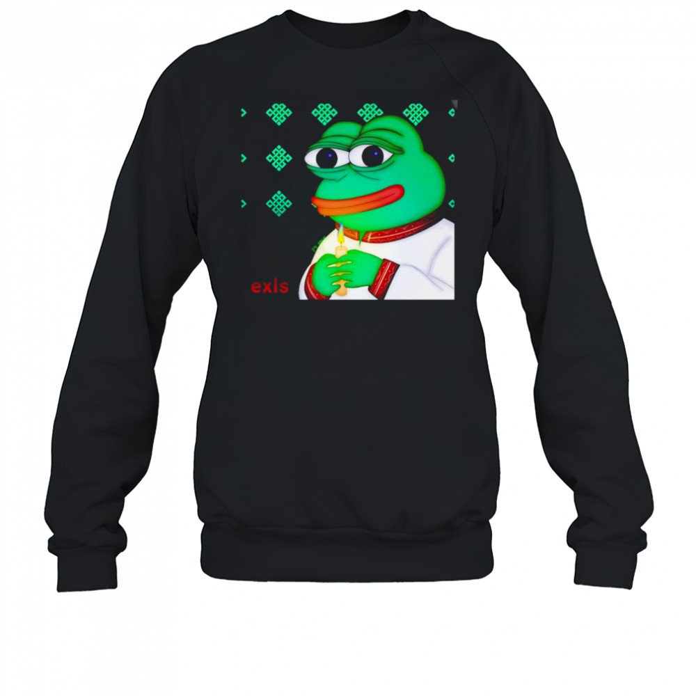 Pepe wearing a traditional Ukrainian shirt Sweatshirt