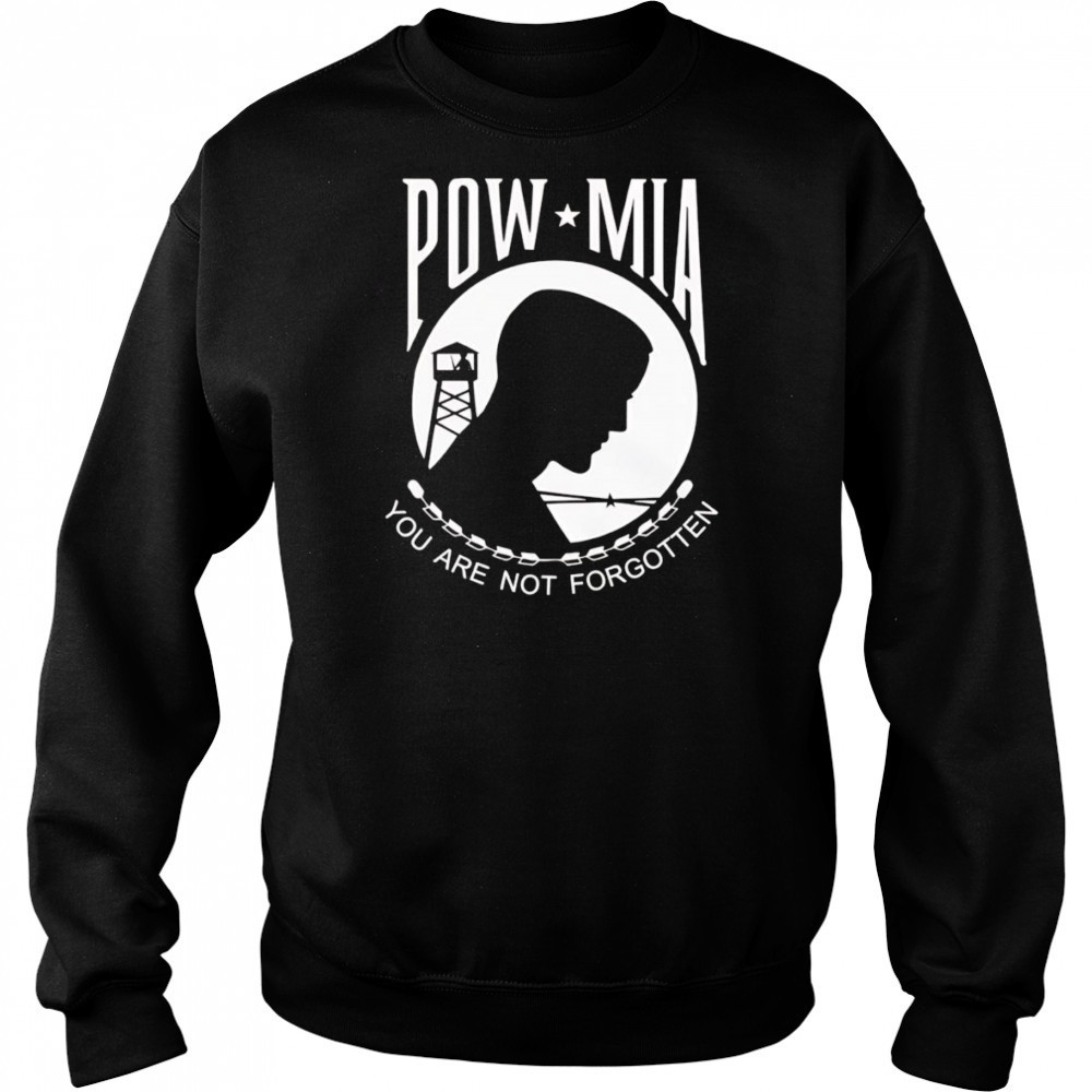 Pow Mia you are not forgotten shirt Hoodie