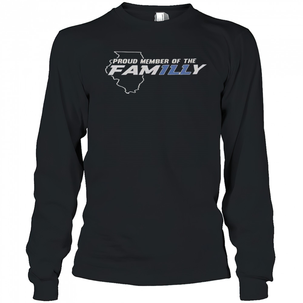 Proud Member Of The Familly Illinois Fighting Illini T-Shirt Long Sleeved
