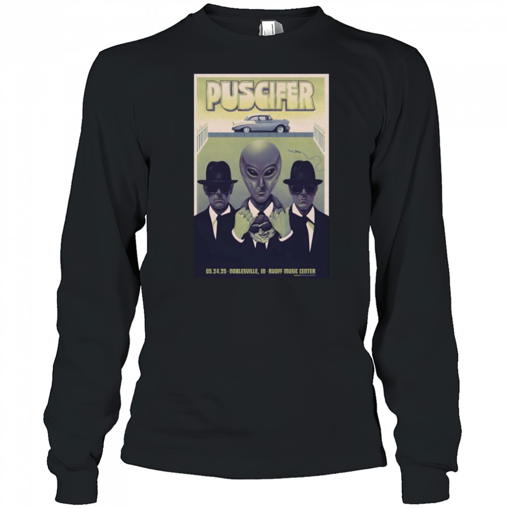 Puscifer Ruoff Music Center Noblesville IN May 24 2025 Tour t-shirt Long Sleeved