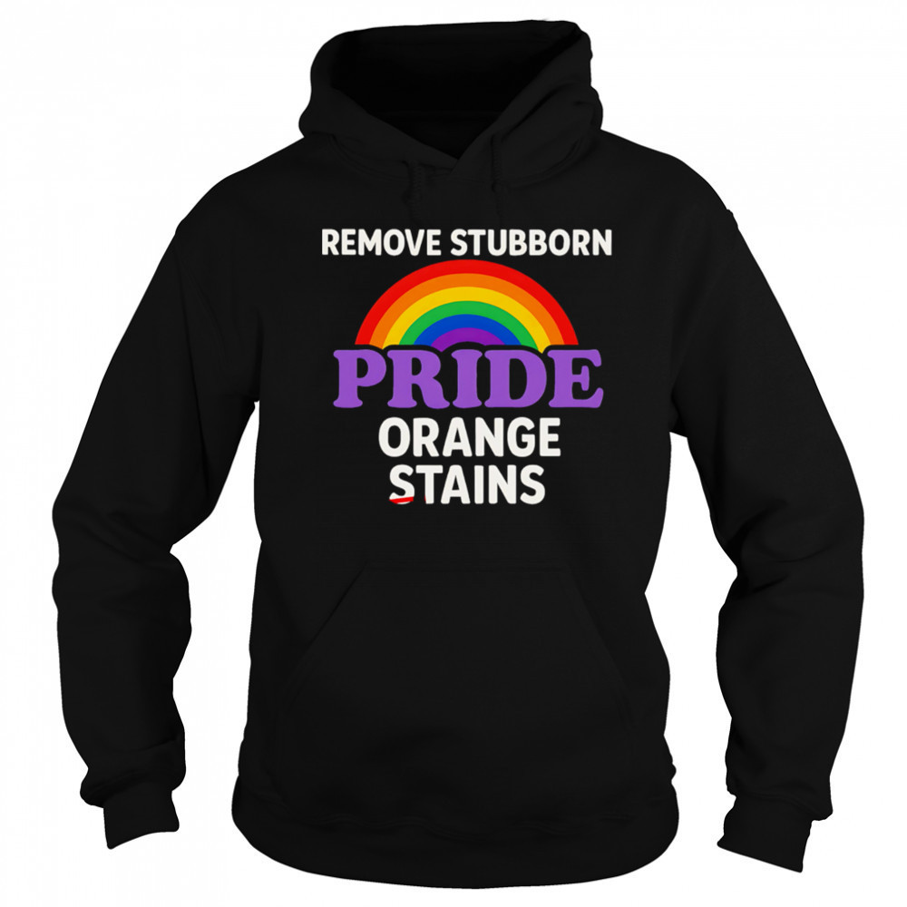 Removes Stubborn Orange Stains Anti Trump pride shirt Sweatshirt