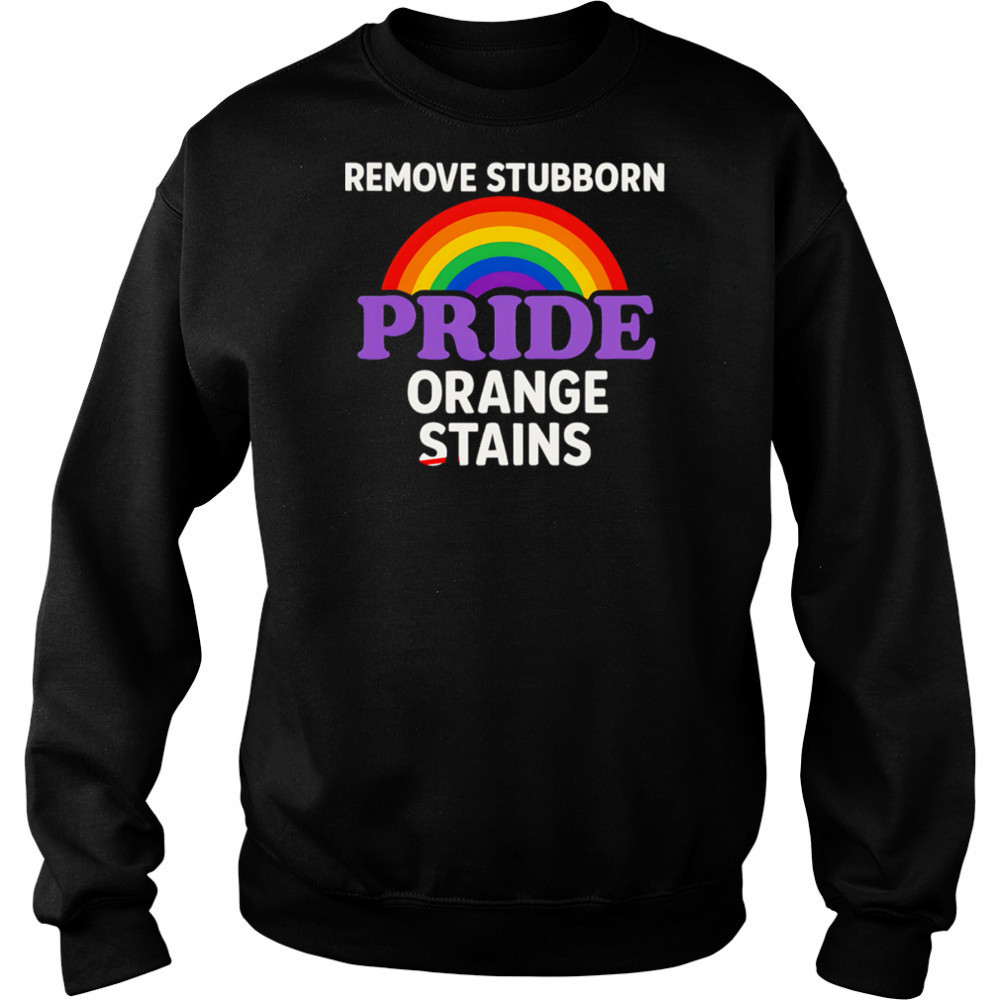 Removes Stubborn Orange Stains Anti Trump pride shirt Hoodie