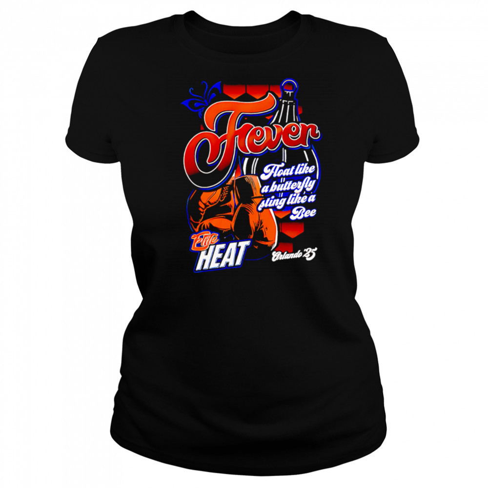 River Boat like a butterfly sting like a Bee Fire heat Orlando 25 shirt Women's T-shirt
