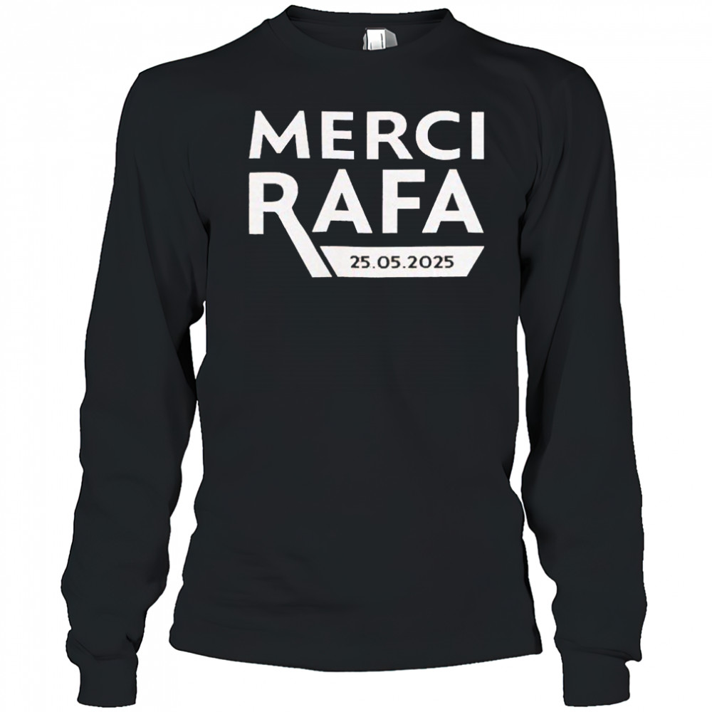 Roland Garros Merci Rafa 25 5 2025 T-shirt Long Sleeved