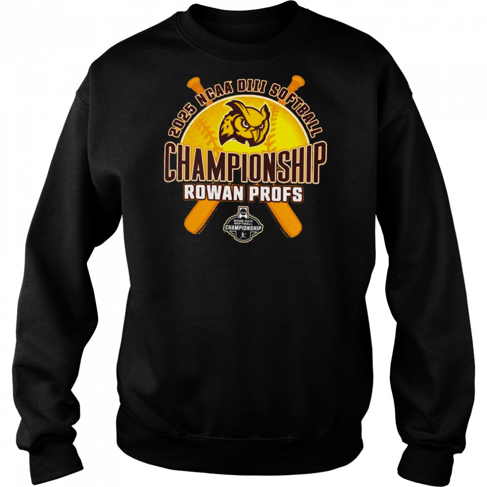 Rowan Profs 2025 NCAA DIII Softball Championship T-Shirt Hoodie