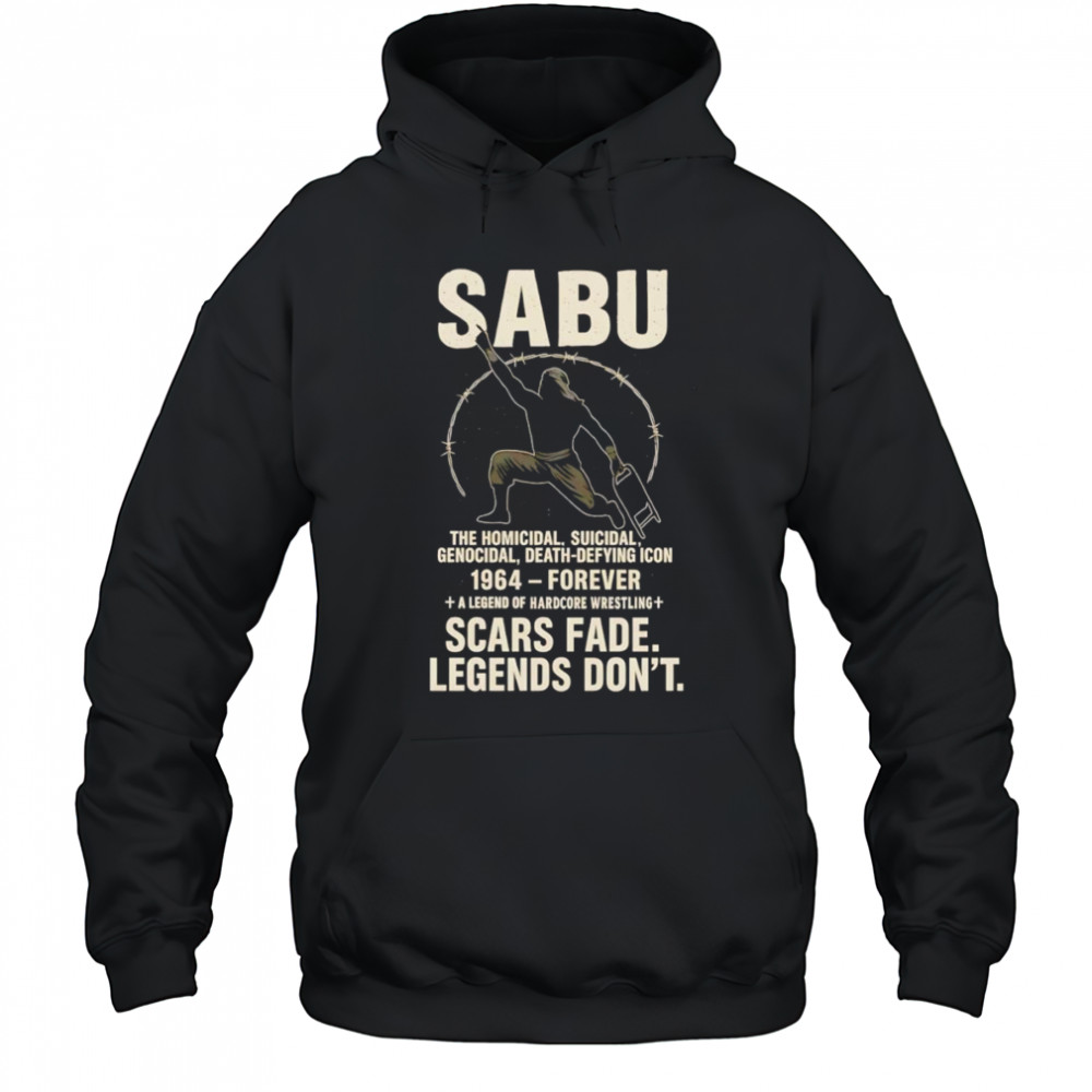 Sabu Pro Wrestling ECW Sabu Legend Wrestling In Memory shirt Hoodie