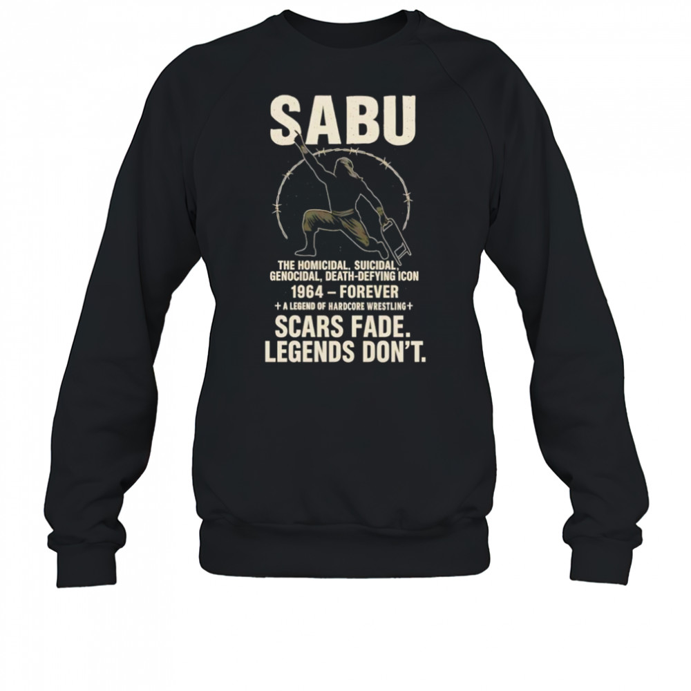 Sabu Pro Wrestling ECW Sabu Legend Wrestling In Memory shirt Sweatshirt