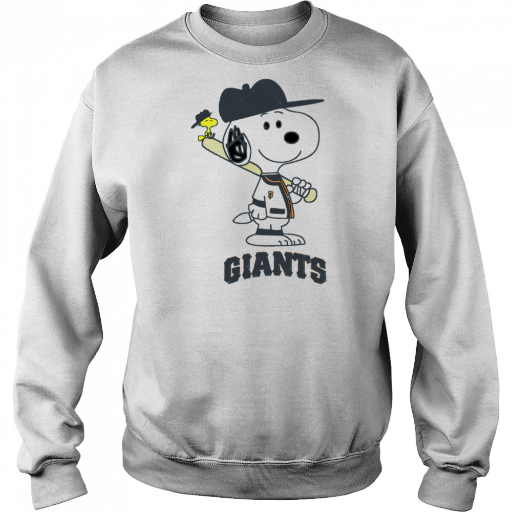 San Francisco Giants Snoopy Baseball funny cartoon shirt Hoodie