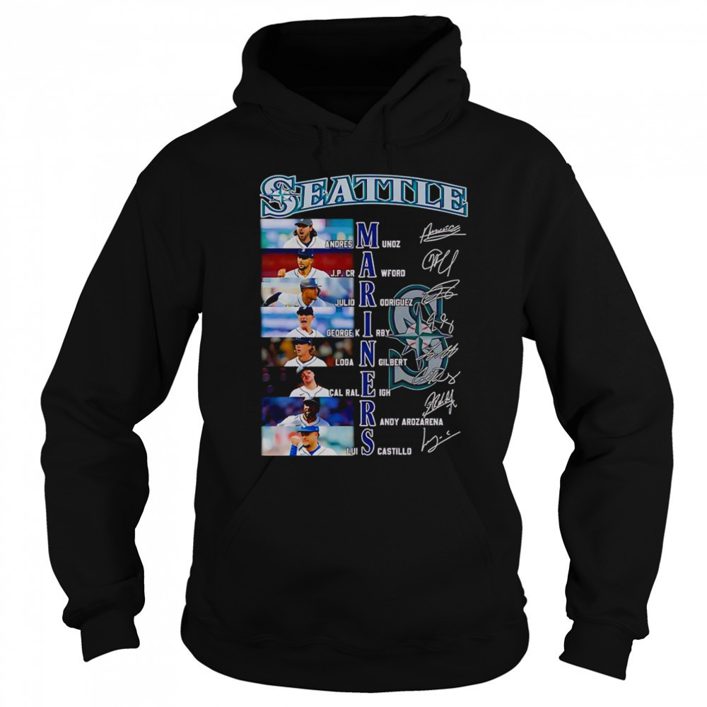 Seattle Mariners Andres Munoz JP Crawford Julio Rodriguez Signature T-Shirt Sweatshirt
