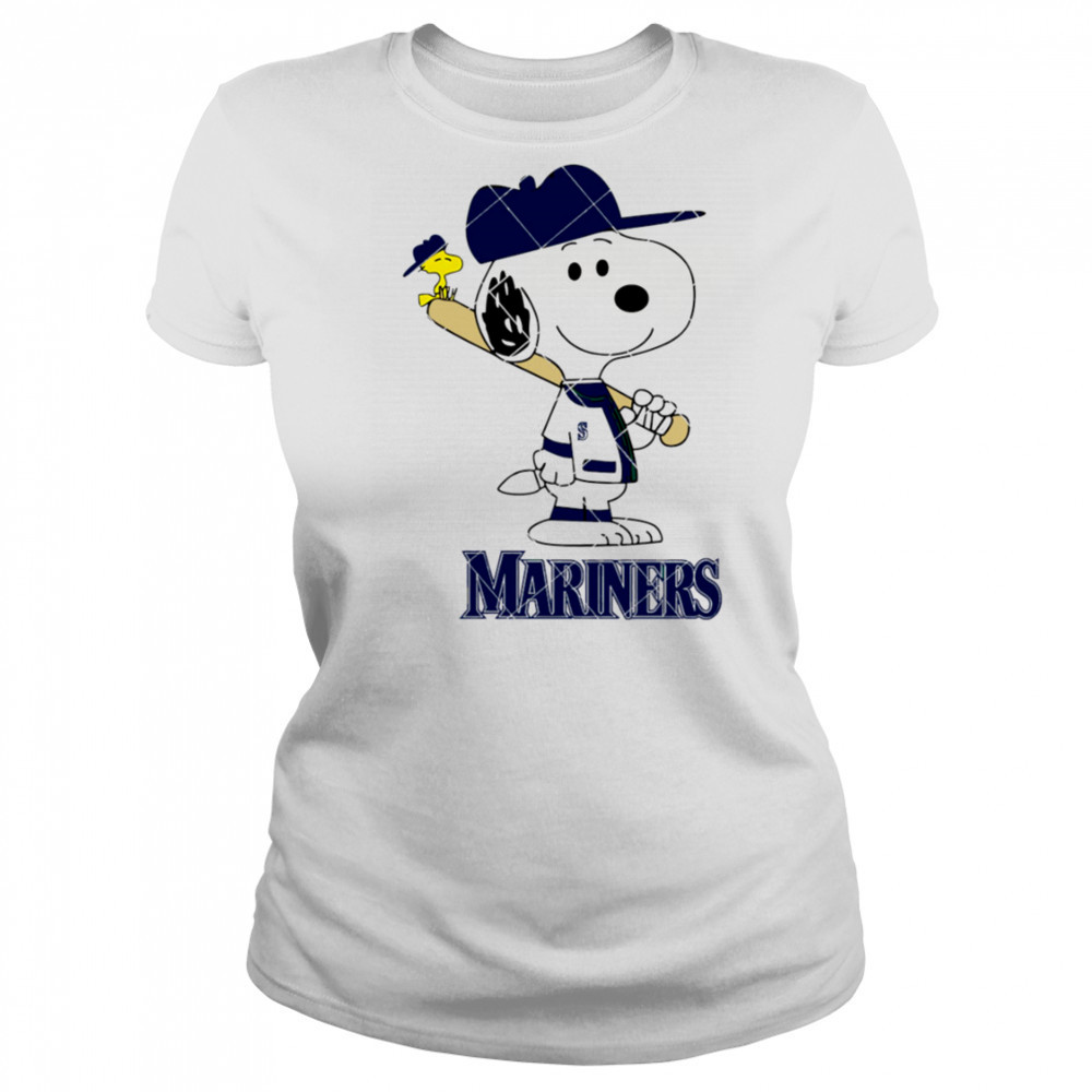 Seattle Mariners Snoopy Baseball funny cartoon shirt Women's T-shirt