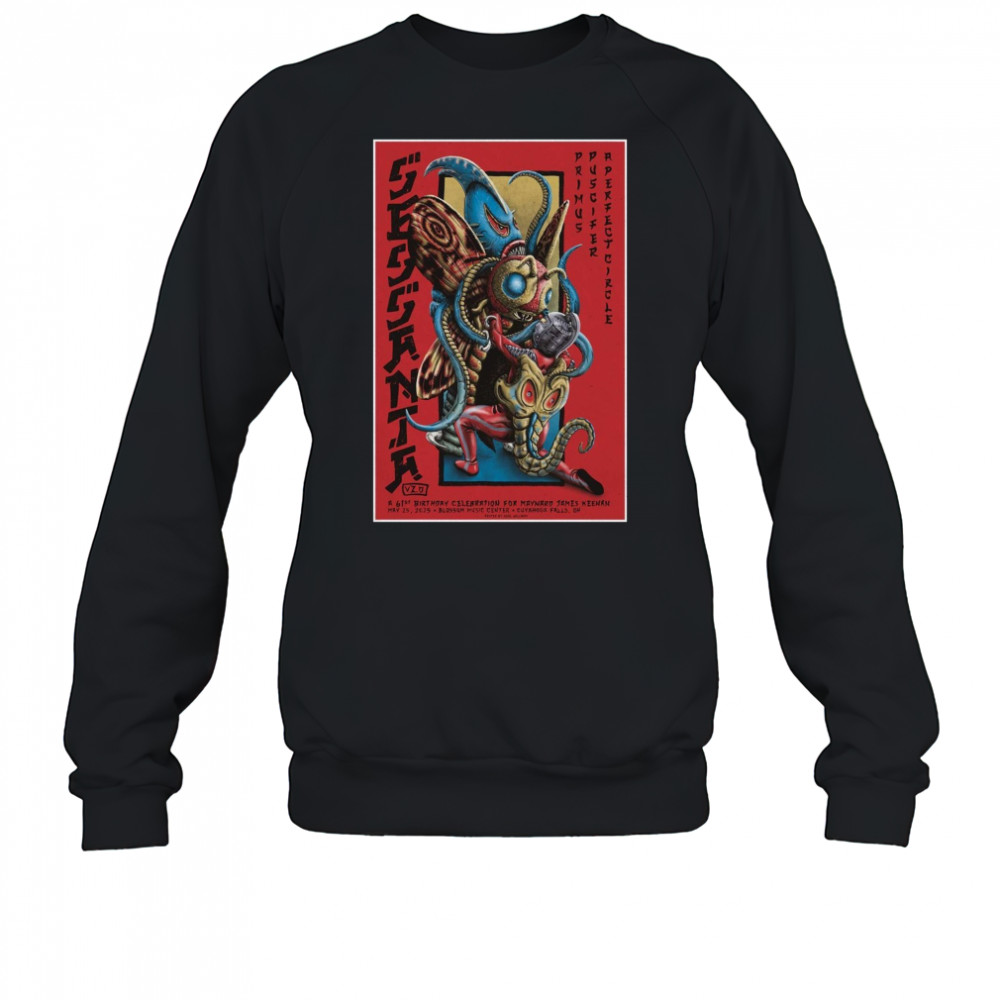 Sessanta Primus Puscifer A Perfect Circle Blossom Music Center Cuyahoga Falls OH May 25 2025 Tour t-shirt Sweatshirt