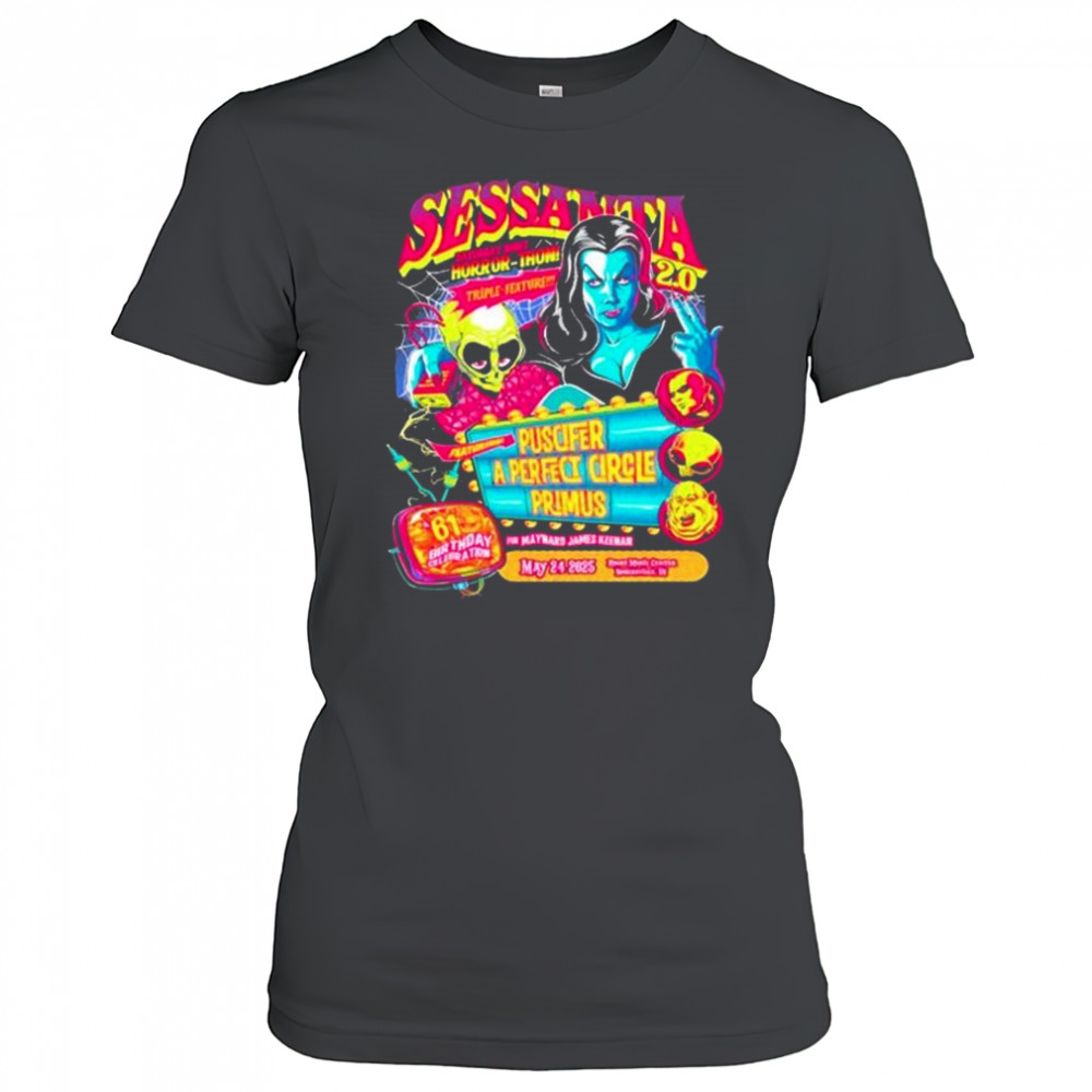 Sessanta V 2.0 May 24 2025 Primus Puscifer and A Perfect Circle Ruoff Music Center Noblesville Indiana t-shirt Women's T-shirt