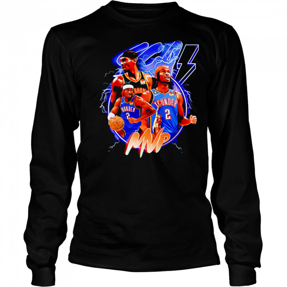 Shai Gilgeous-Alexander MVP Thunder graphic shirt Long Sleeved