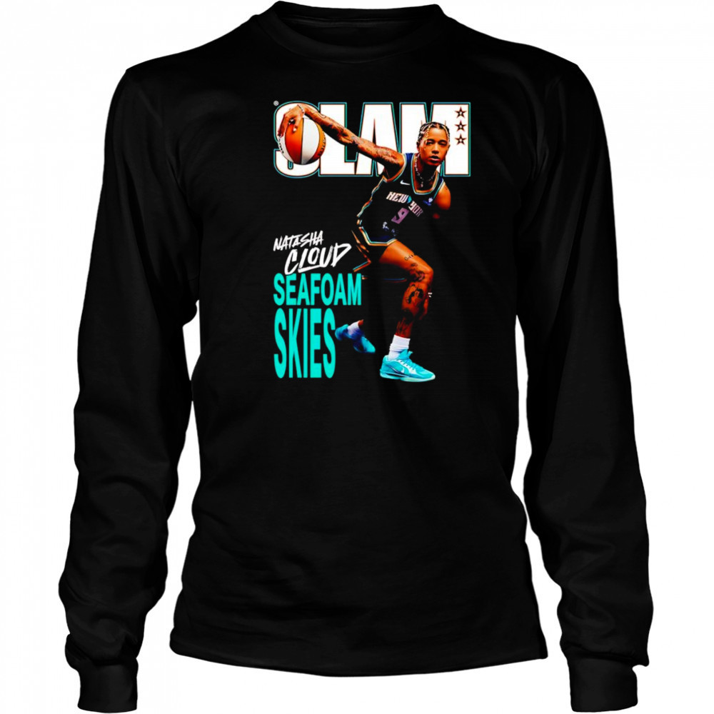 Slam Natasha Cloud seafoam skies basketball shirt Long Sleeved