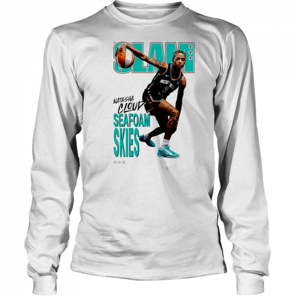 Slam Natasha Cloud seafoam skies shirt Long Sleeved