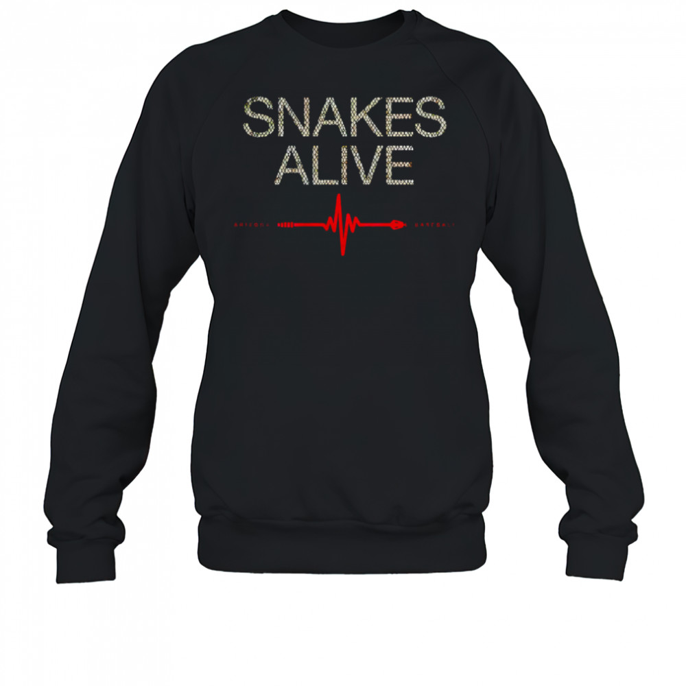 Snakes Alive Arizona Baseball heart rate shirt Sweatshirt