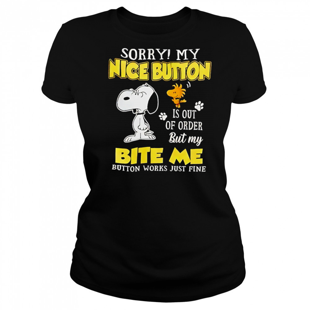 Sorry My Nice Button Is Out Of Order shirt Women's T-shirt