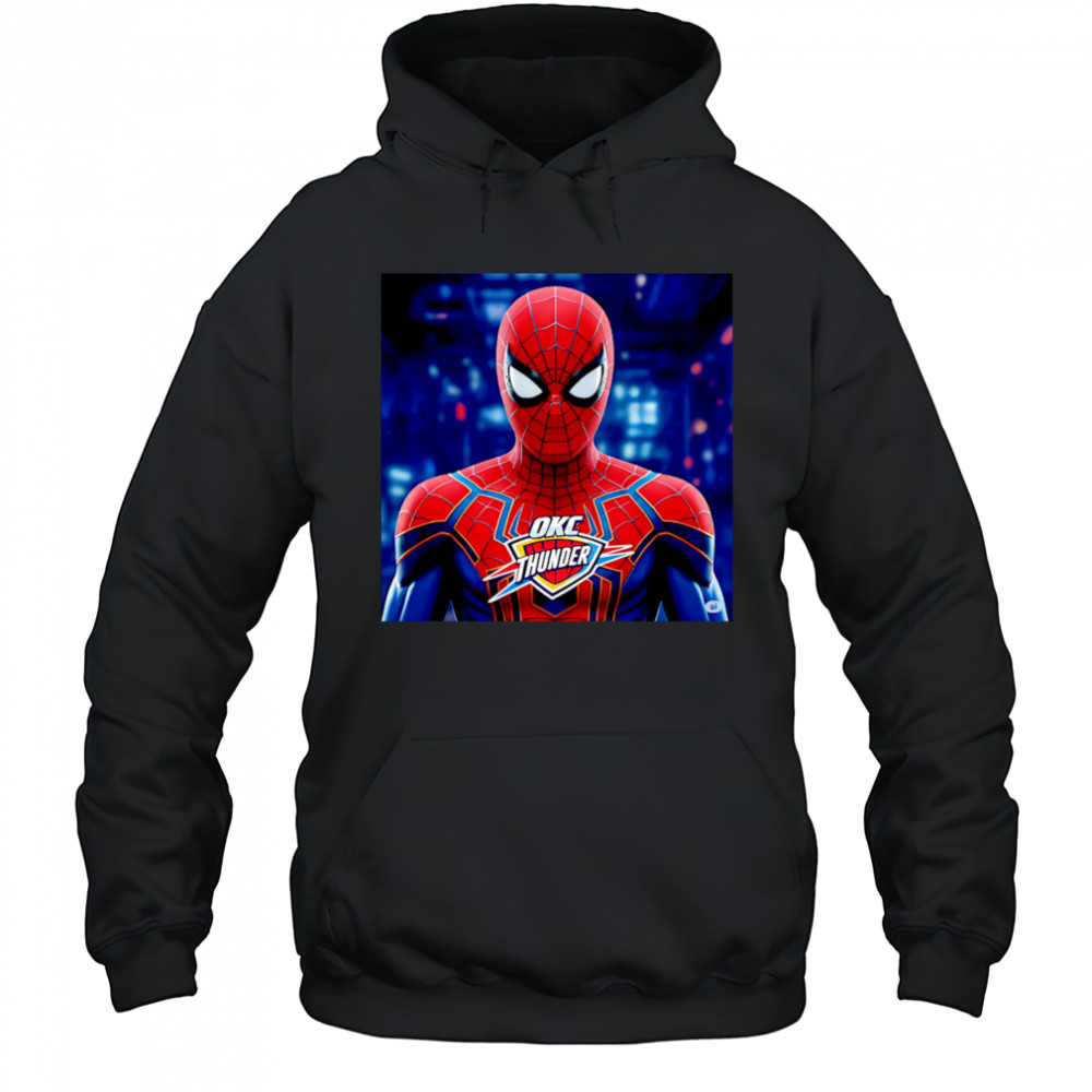 Spider-Man OKC Thunder shirt Hoodie