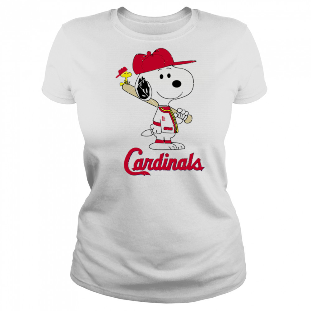 St Louis Cardinals Snoopy Baseball funny cartoon shirt Women's T-shirt