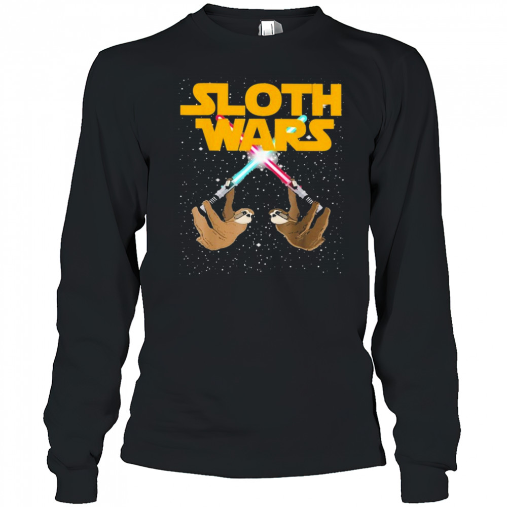 Star Wars Sloth Wars T-shirt Long Sleeved