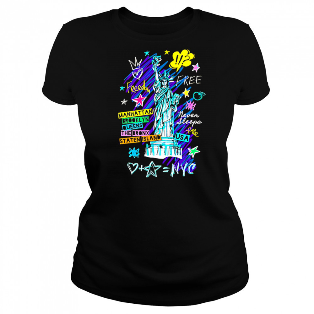 Statue of liberty cities of new york shirt Women's T-shirt