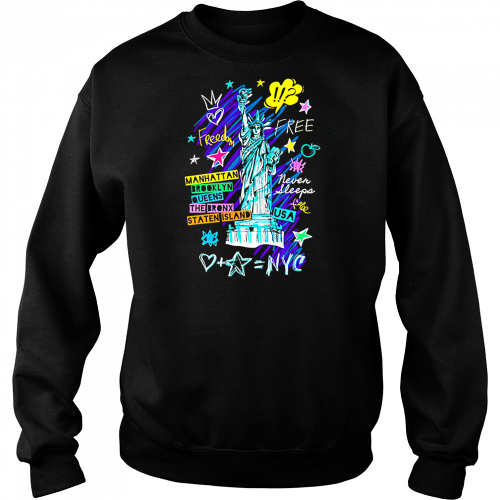 Statue of liberty cities of new york shirt Hoodie