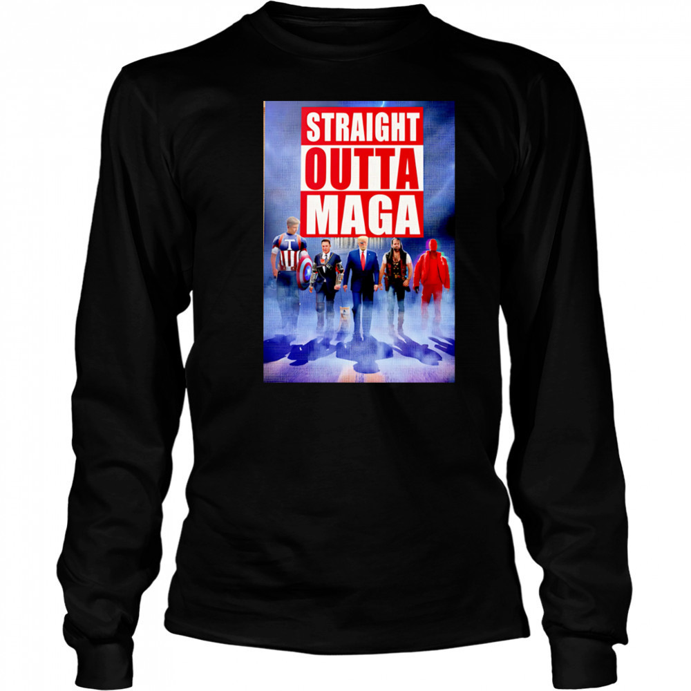 Straight Outta MAGA shirt Long Sleeved