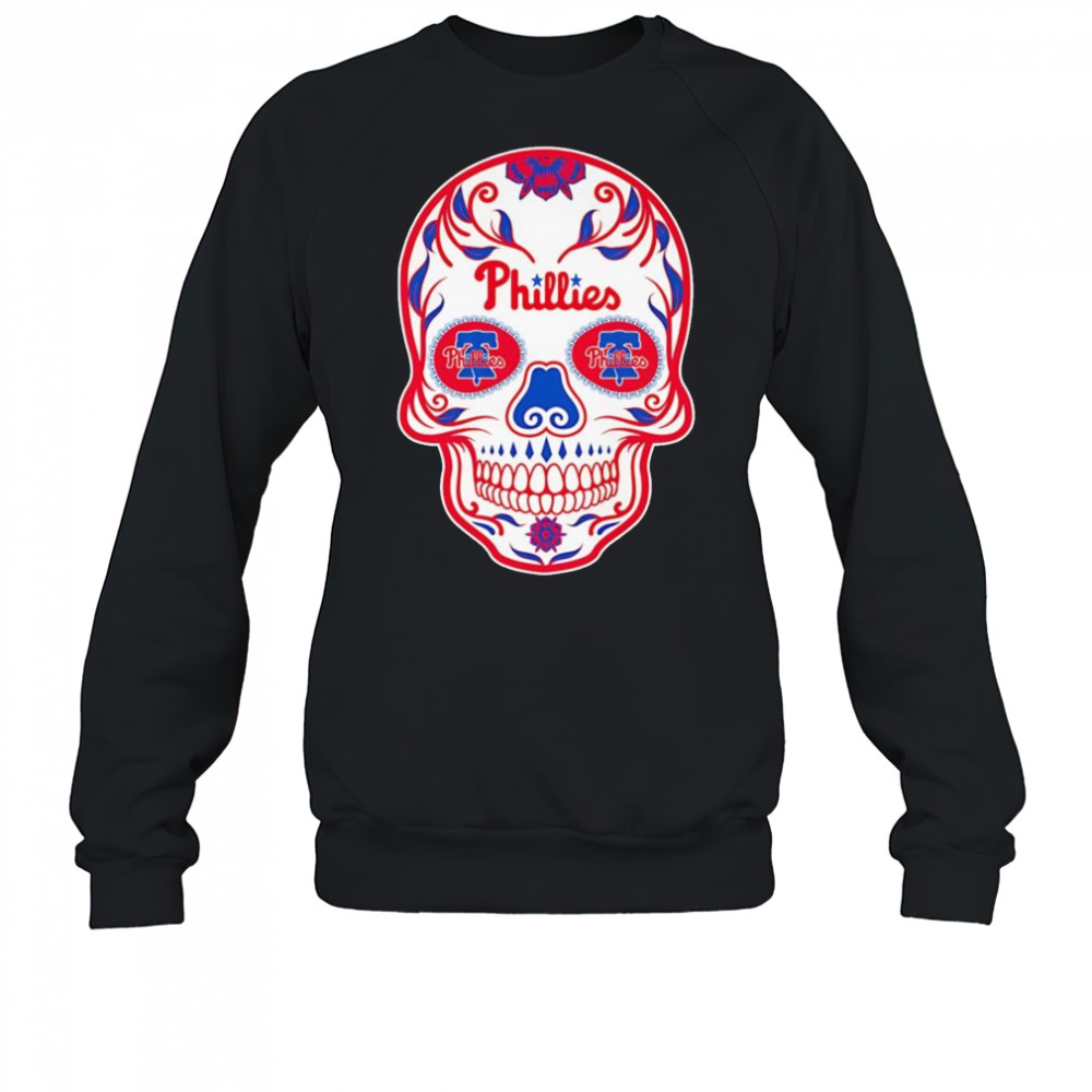 Sugar skull Philadelphia Phillies shirt Sweatshirt