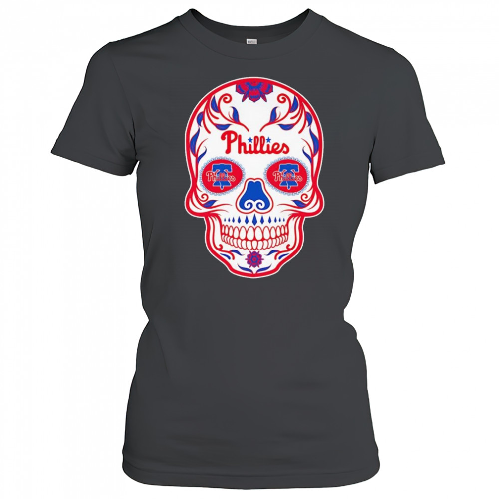 Sugar skull Philadelphia Phillies shirt Women's T-shirt