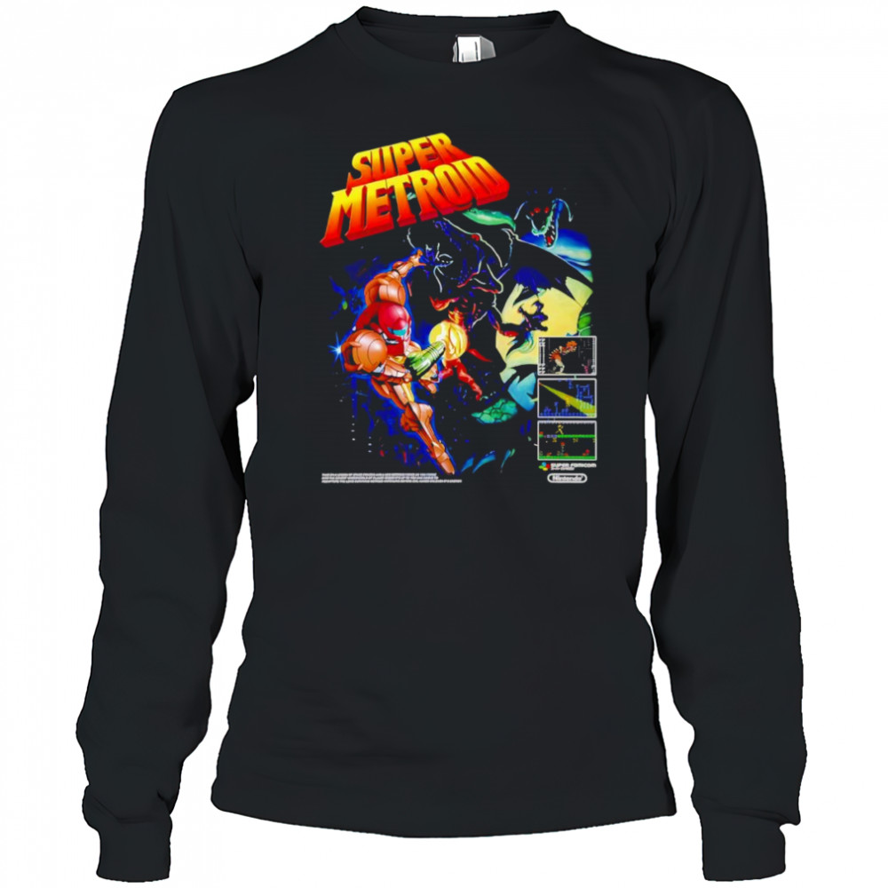 Super Metroid graphic shirt Long Sleeved