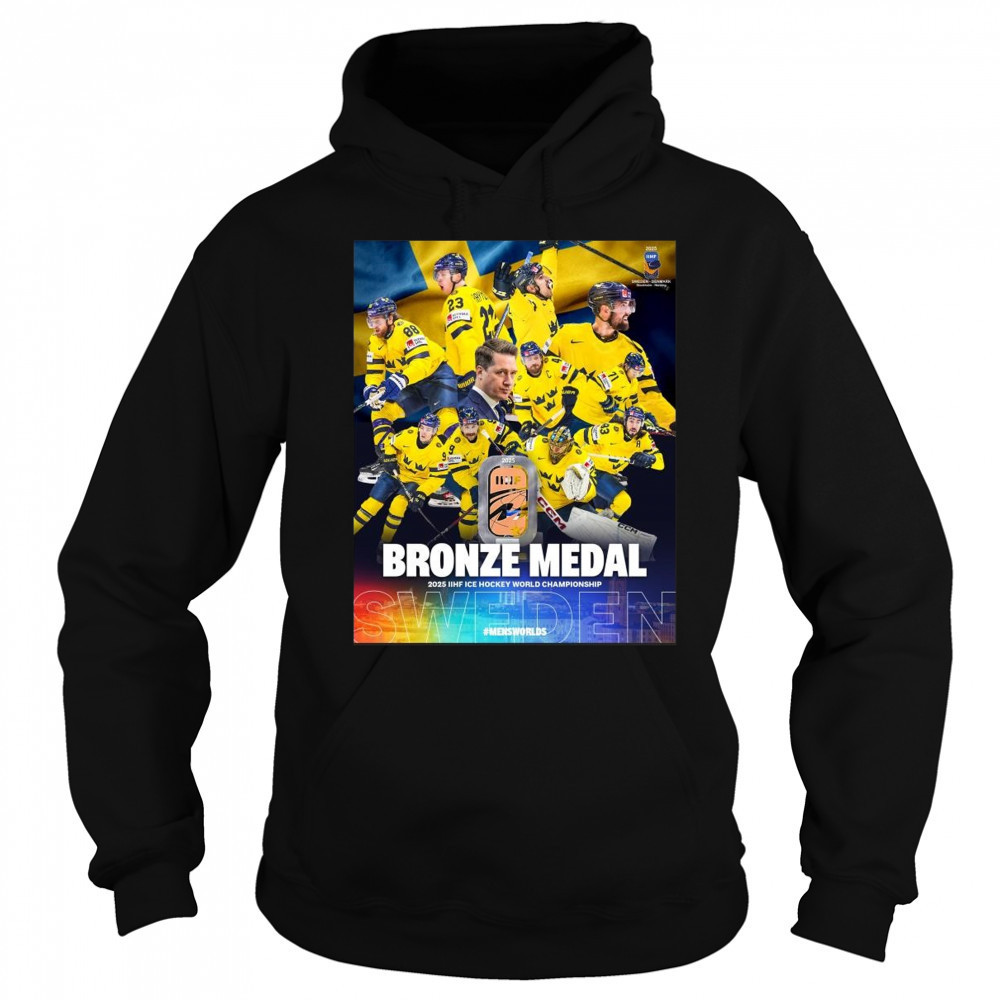 Swedish National Men’s Ice Hockey Back-To-Back Bronze Medal 2025 IIHF Ice Hockey World Championship Shirt Sweatshirt