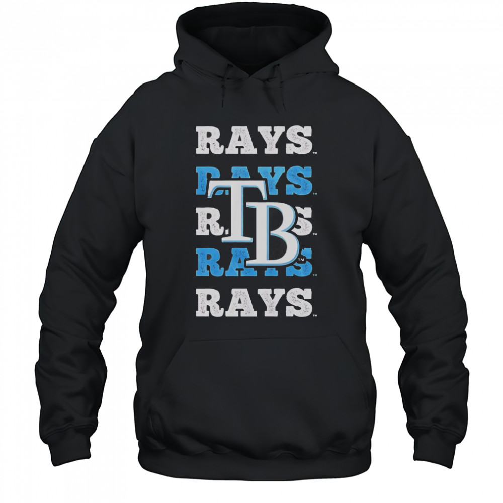 Tampa Bay Rays Logo Repeat T-Shirt Hoodie