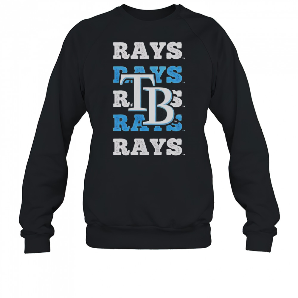 Tampa Bay Rays Logo Repeat T-Shirt Sweatshirt