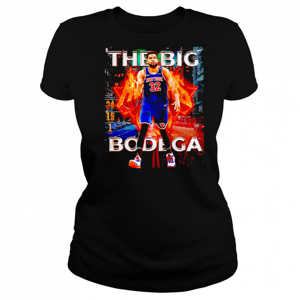 The Big Bodega Karl-Anthony Towns Knicks on fire shirt Women's T-shirt