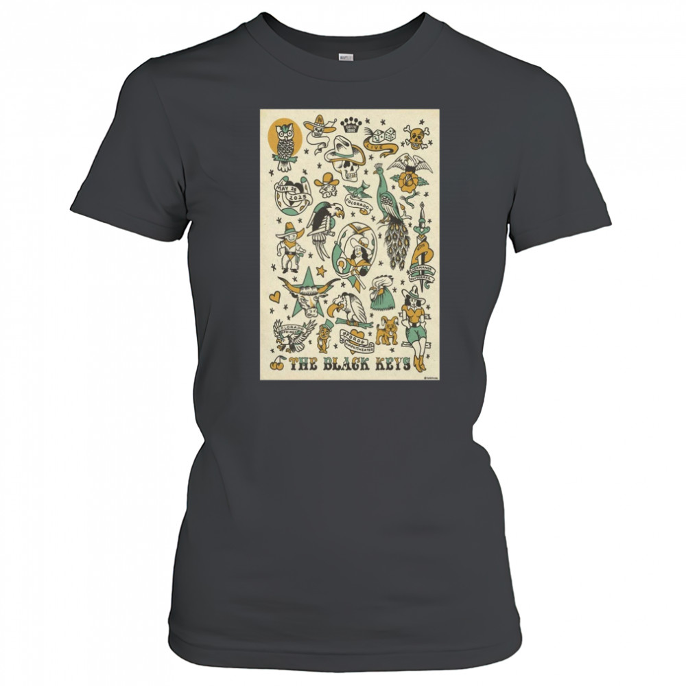 The Black Keys Ford Amphitheater Colorado Springs CO May 25 2025 Tour t-shirt Women's T-shirt