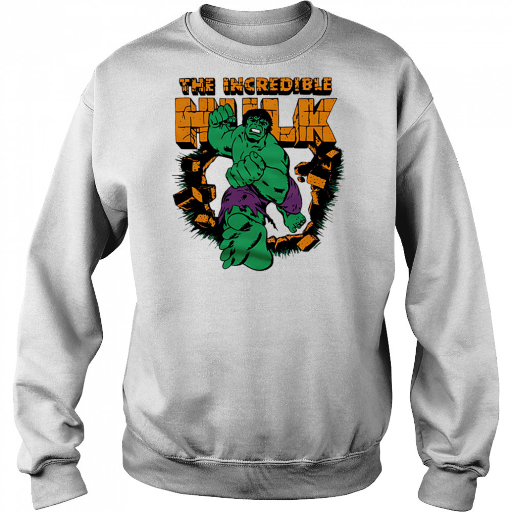 The Incredible Hulk break the wall shirt Hoodie