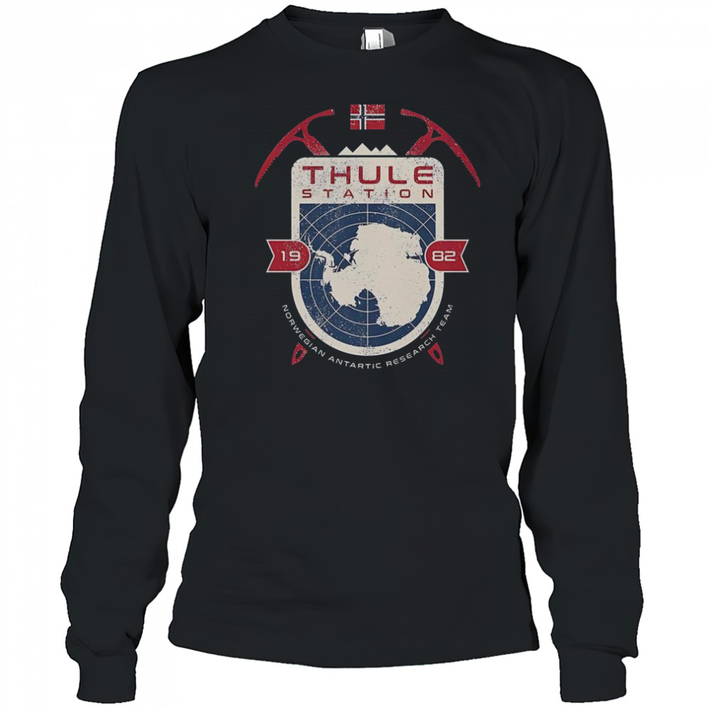 Thule Station 1982 Norwegian Antartic Research Team T-Shirt Long Sleeved