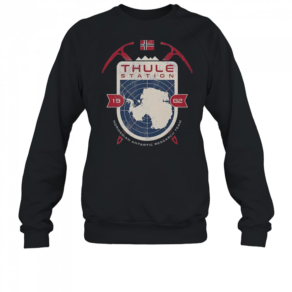 Thule Station 1982 Norwegian Antartic Research Team T-Shirt Sweatshirt