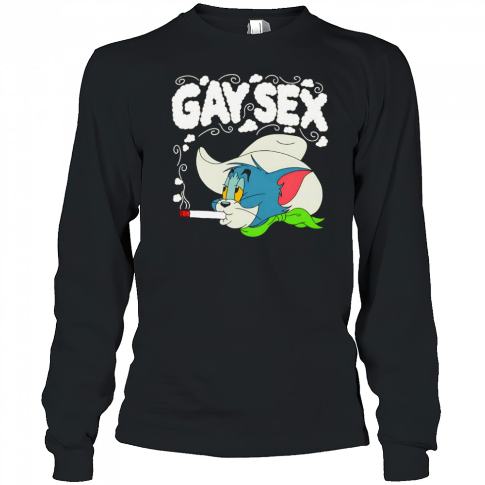 Tom smoking gay sex shirt Long Sleeved