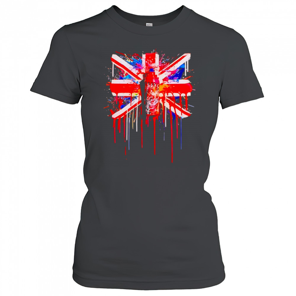 Union Jack Graphic spray paint shirt Women's T-shirt