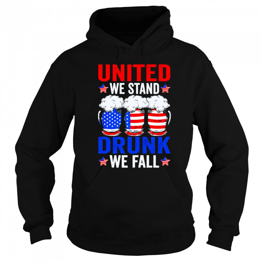 United We Stand Drunk We Fall Usa Sausage Beer shirt Sweatshirt