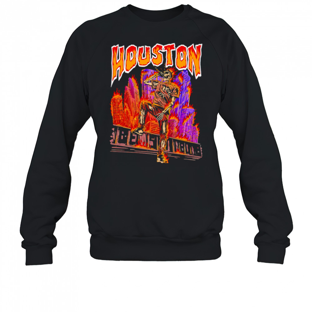 Utopia Tour Circus Houston Warrant skeleton shirt Sweatshirt