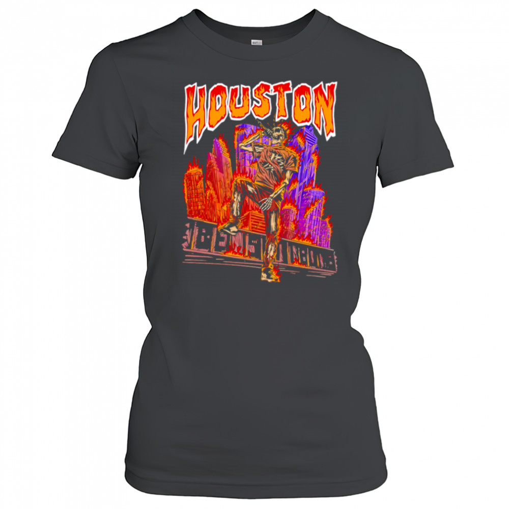 Utopia Tour Circus Houston Warrant skeleton shirt Women's T-shirt